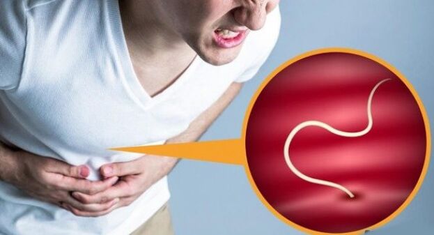 آلام في البطن بسبب الطفيليات